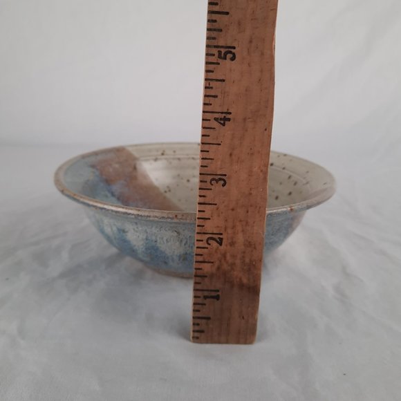 SOLD RARE Vintage Set of Seven Blue Spruce Pottery Bowls 1988 Oregon - 6.5" - Picture 7 of 7